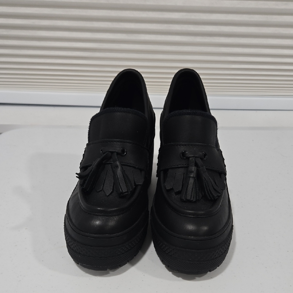 Converse Black Loafer Heels